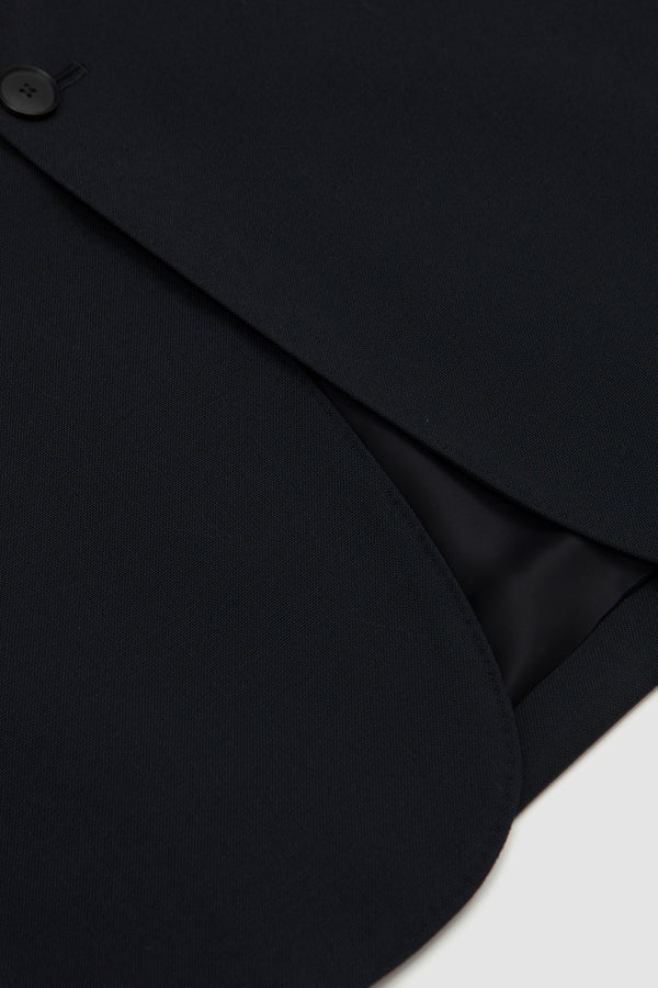 Sportivo Store Wool Kid Mohair Hop Sack Jacket Dark Navy