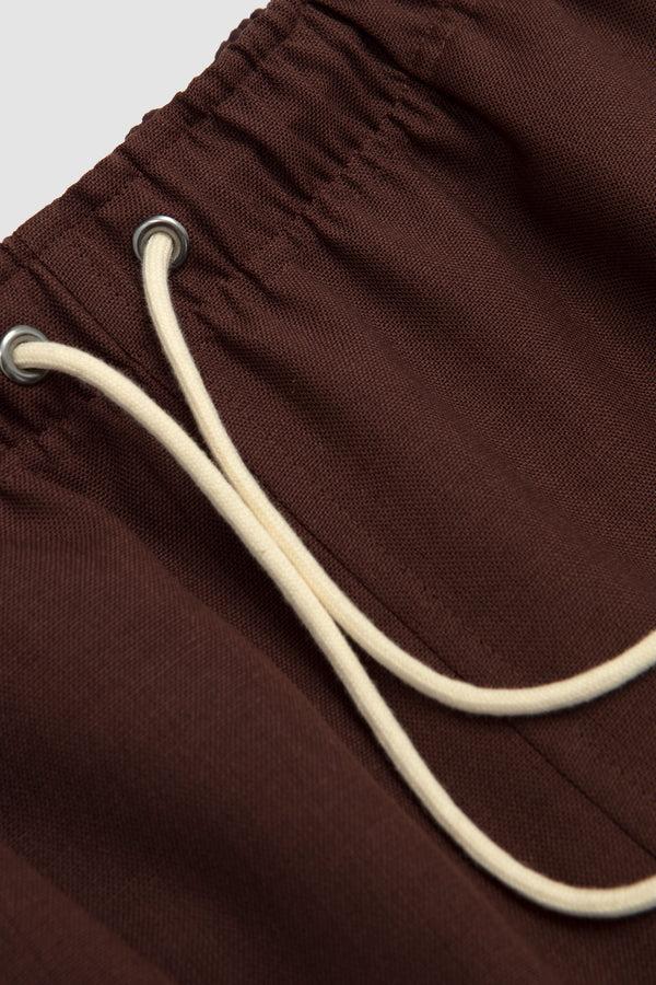 Sportivo Store Wool Kid Mohair Hop Sack Shorts Burgundy