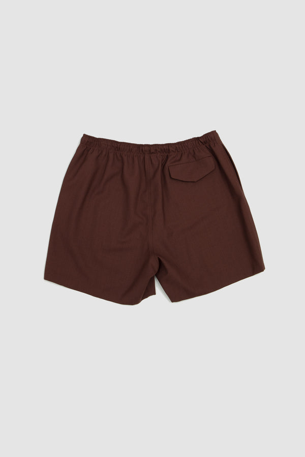 Sportivo Store Wool Kid Mohair Hop Sack Shorts Burgundy