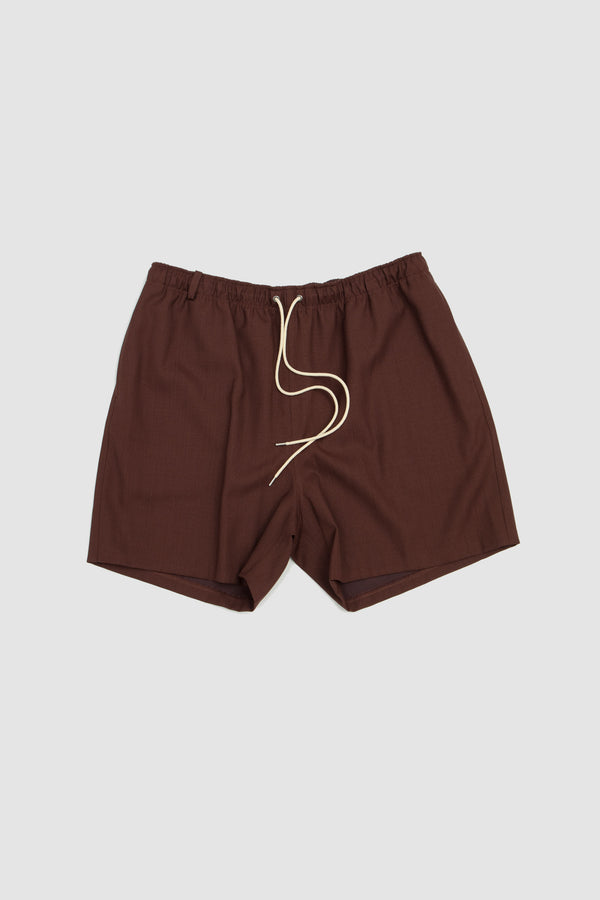 sportivo store Wool Kid Mohair Hop Sack Shorts Burgundy