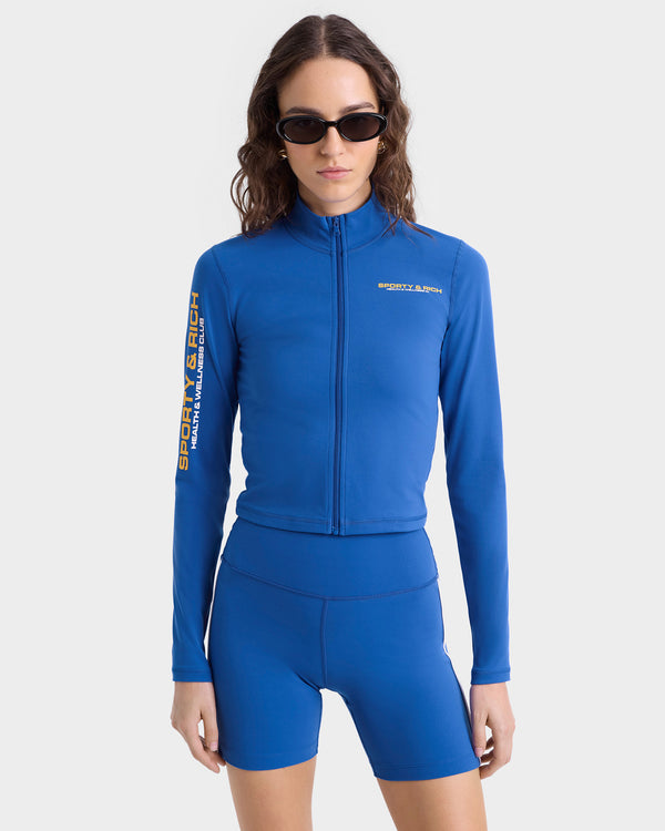 Sporty & Rich Bold Health Sports Jacket - Team Blue/Gold