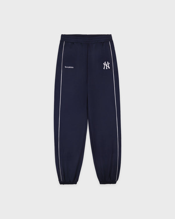 sporty & rich Heritage Yankees Serif 90S Elio Track Pant - Navy/White
