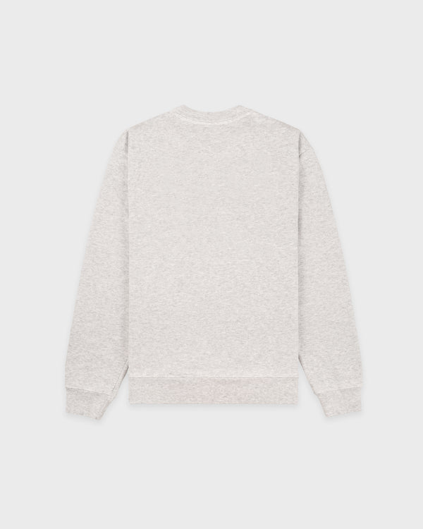 Sporty & Rich Nautical Embroidered Crewneck - Heather Gray