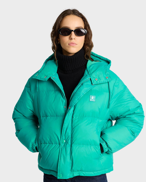 Sporty & Rich Running Woman Puffer Jacket - Spring Green