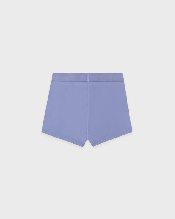 Sporty & Rich Serif Logo Active Short - Colony Blue/White