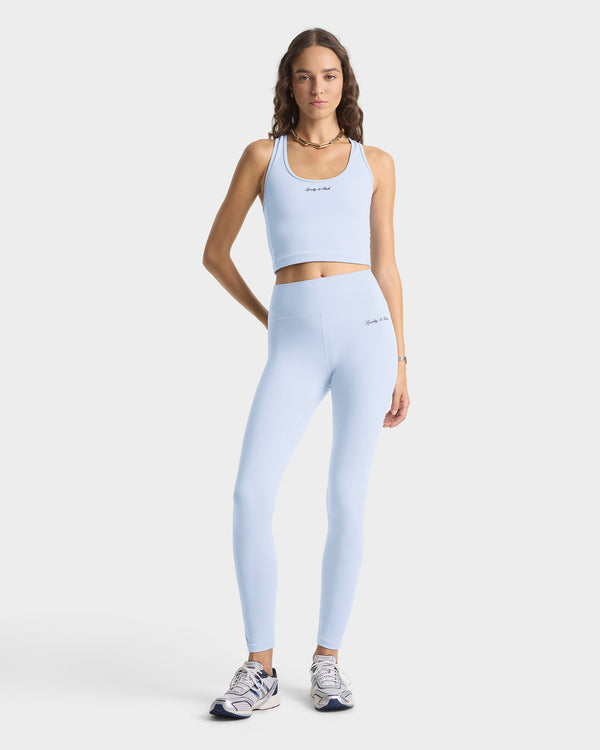 Sporty & Rich Signature Logo Sports Tank - Faded Blue/Navy