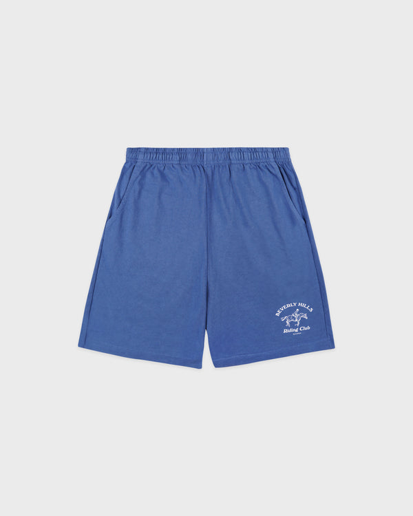 sporty & rich BH Riding Club Gym Short - Pier Blue