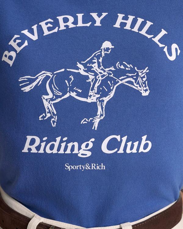 Sporty & Rich BH Riding Club T-Shirt - Pier Blue/Ecru