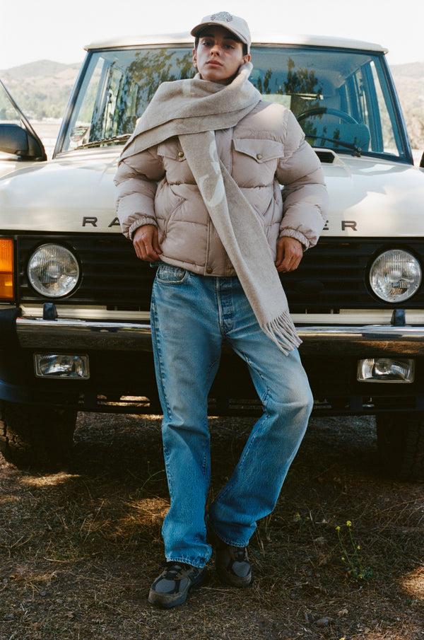 Sporty & Rich Big Serif Scarf - Ecru