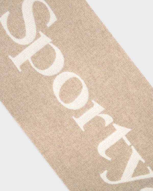 Sporty & Rich Big Serif Scarf - Ecru