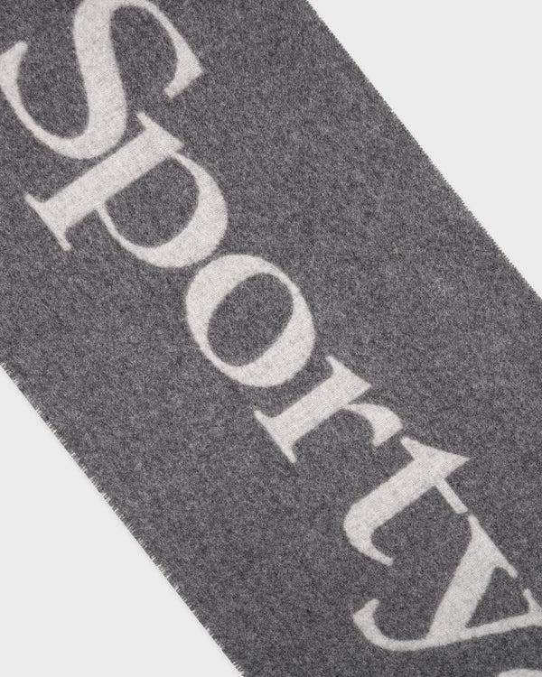 Sporty & Rich Big Serif Scarf - Gray