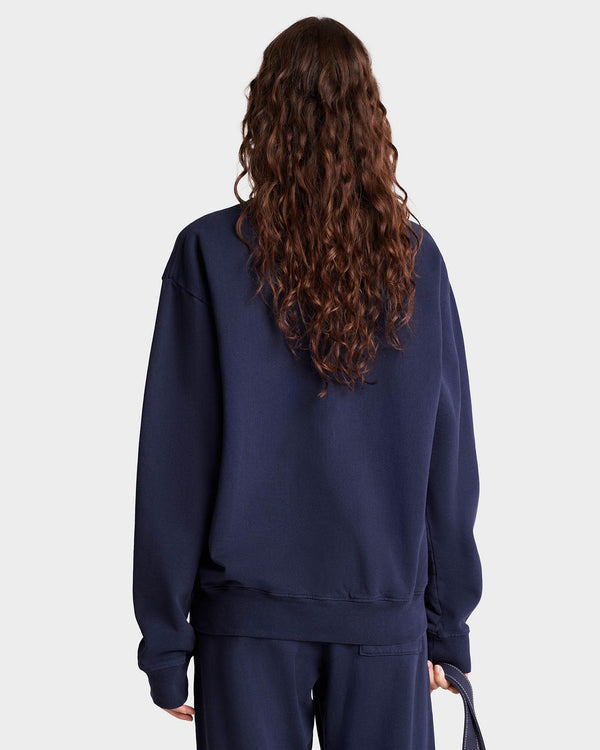 Sporty & Rich California Crewneck - Navy/White