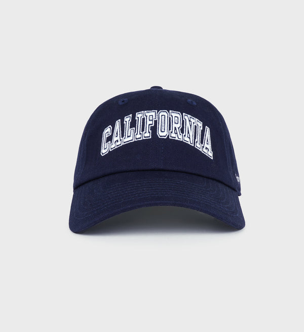 sporty & rich California Hat - Navy/White