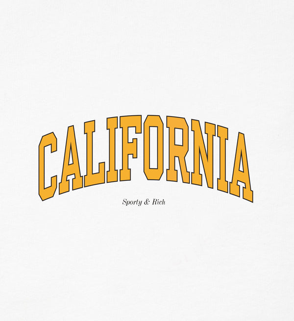 Sporty & Rich California T-Shirt - White/Gold