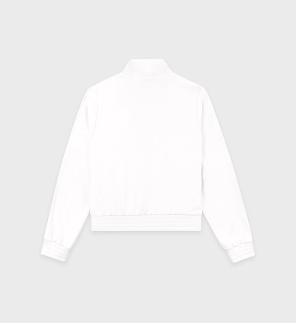 Sporty & Rich Crown Tennis Track Jacket - White/Navy