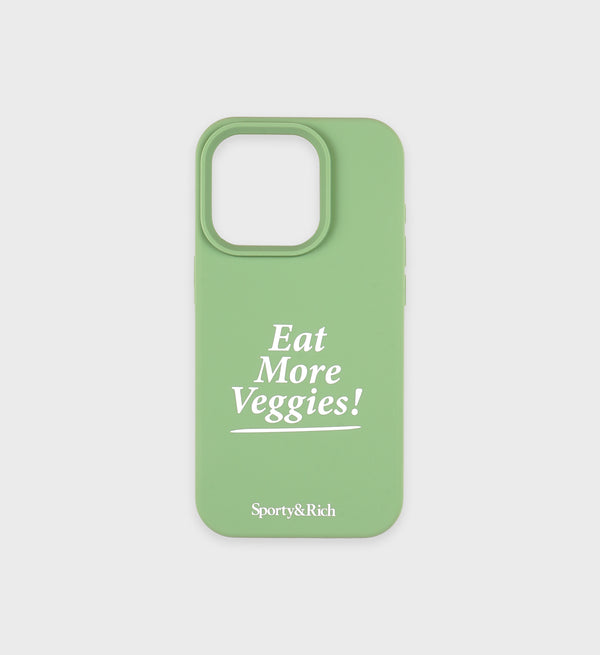 sporty & rich Eat More Veggies iPhone Case - Grass