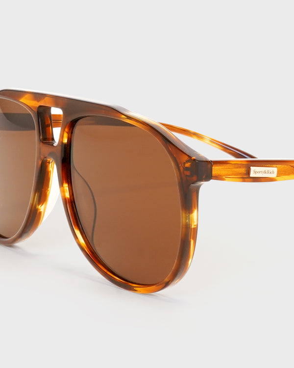Sporty & Rich Frame N.03 - Sunglasses - Havana