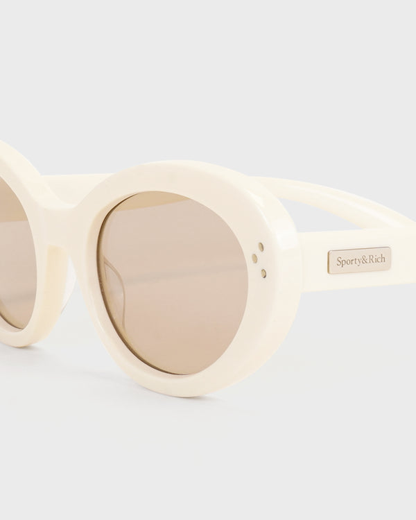 Sporty & Rich Frame N.05 - Sunglasses - Cream