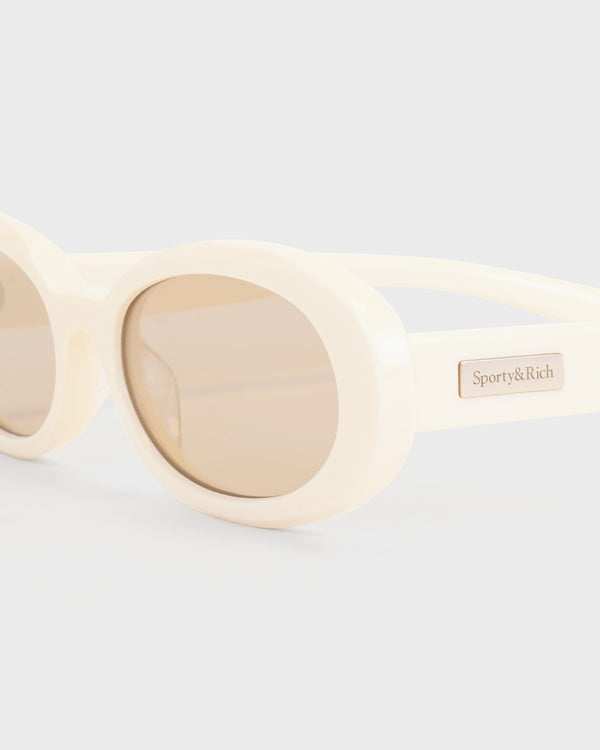 Sporty & Rich Frame N.10 - Sunglasses - Cream
