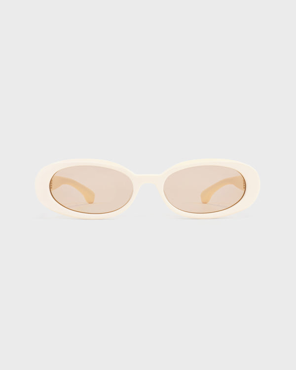sporty & rich Frame N.10 - Sunglasses - Cream