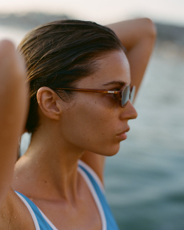 Sporty & Rich Frame N.11 - Sunglasses - Havana