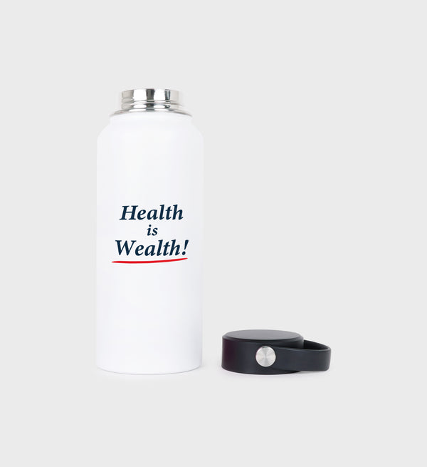Sporty & Rich Health Is Wealth Bottle - White/Multi