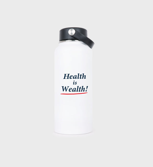 Sporty & Rich Health Is Wealth Bottle - White/Multi