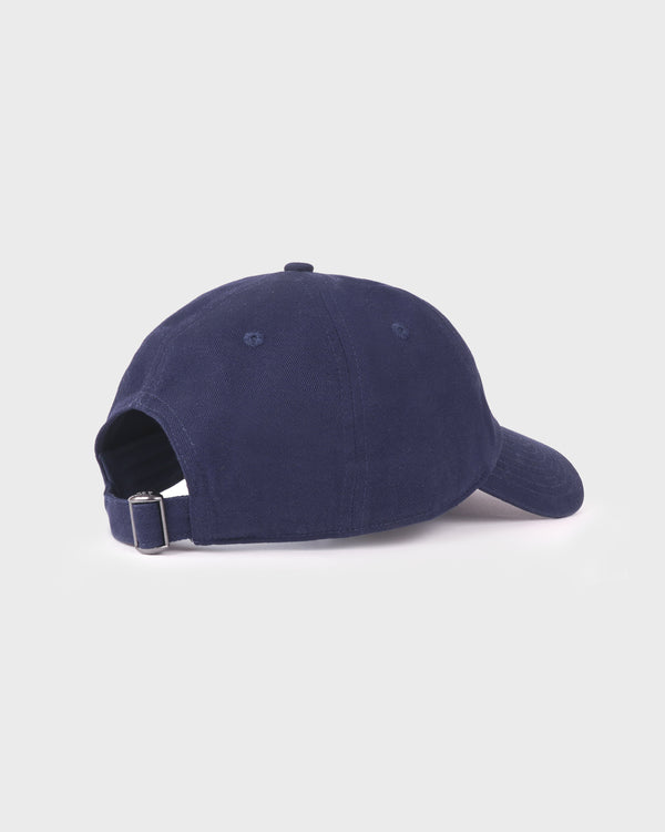Sporty & Rich Health Is Wealth Hat - Light Navy/White