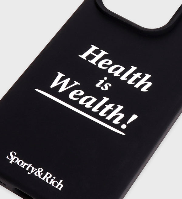 Sporty & Rich Health Is Wealth IPhone Case - Black