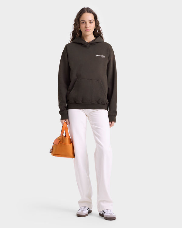 Sporty & Rich HWCNY Hoodie - Faded Black/White