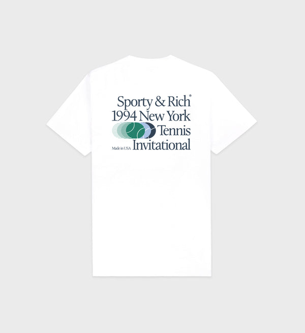 Sporty & Rich Invitational T-Shirt - White