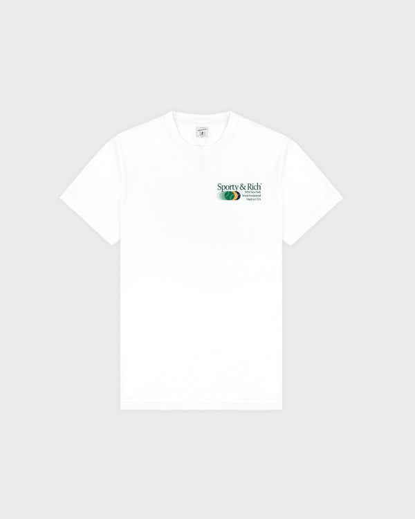 sporty & rich Invitational T-Shirt - White/Forest