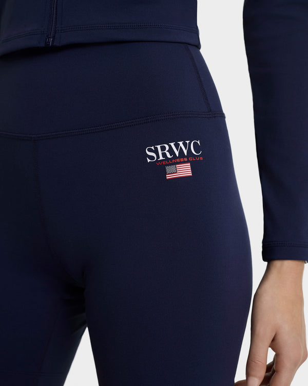 Sporty & Rich Nautical Biker Short - Navy