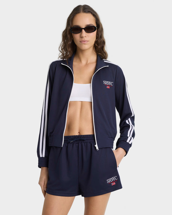 Sporty & Rich Nautical Elio Track Jacket - Navy