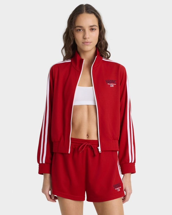 Sporty & Rich Nautical Elio Track Jacket - Ruby