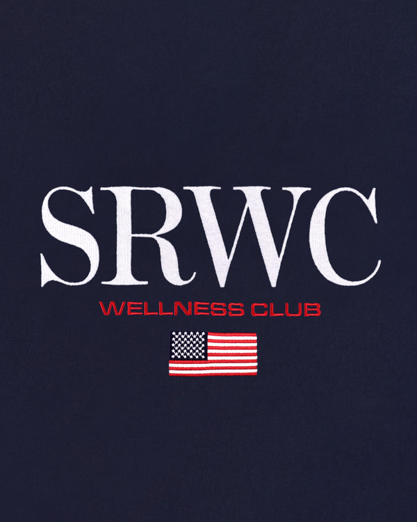 Sporty & Rich Nautical Embroidered Crewneck - Navy