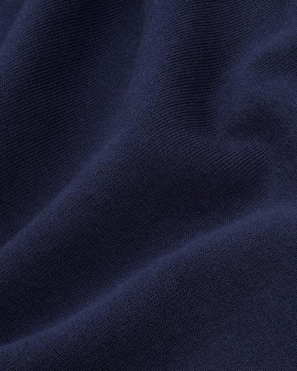 Sporty & Rich Nautical Embroidered Quarter Zip - Navy