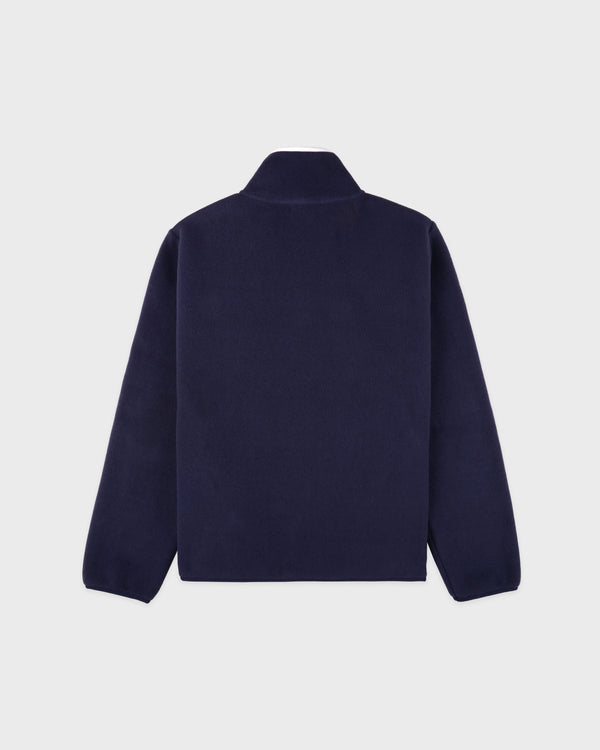 Sporty & Rich Nautical Polar Quarter Zip - Navy