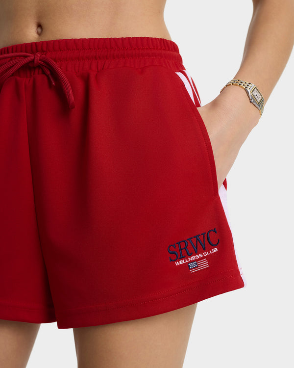 Sporty & Rich Nautical Roller Short - Ruby