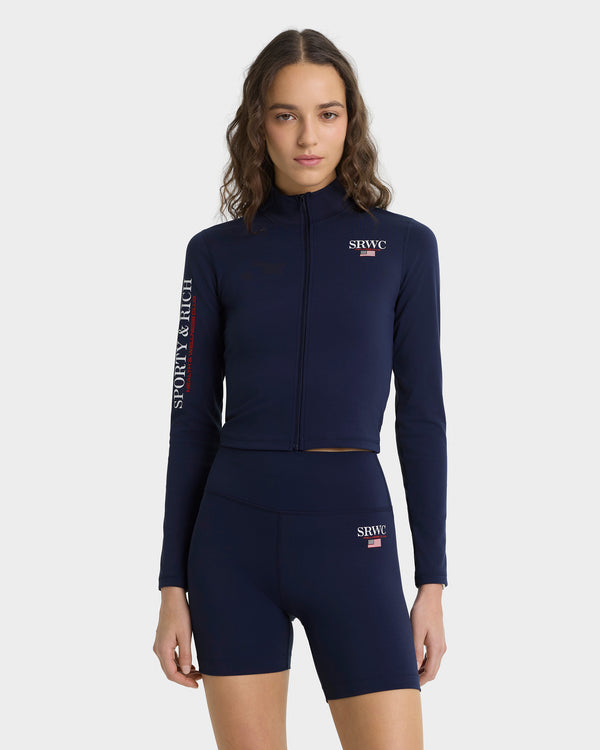 Sporty & Rich Nautical Sports Jacket - Navy