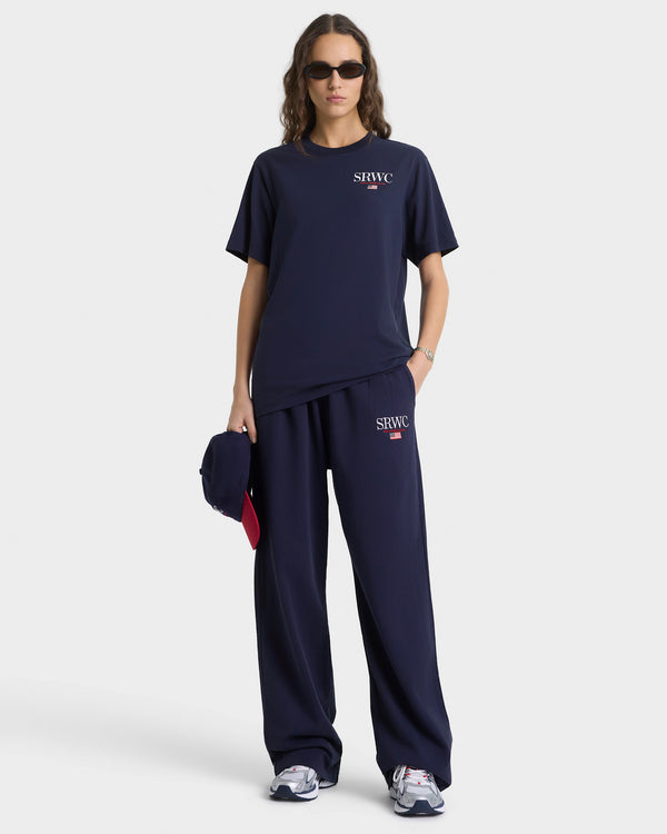 Sporty & Rich Nautical T-Shirt - Navy/White