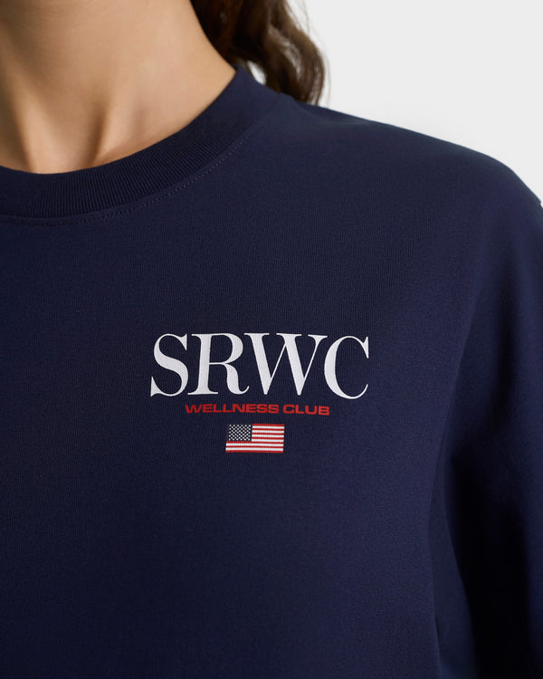 Sporty & Rich Nautical T-Shirt - Navy/White