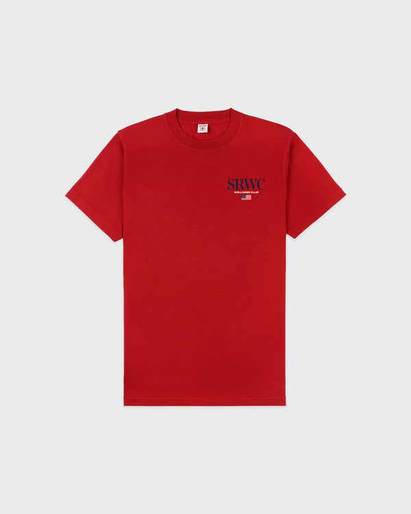 Sporty & Rich Nautical T-Shirt - Ruby/Navy