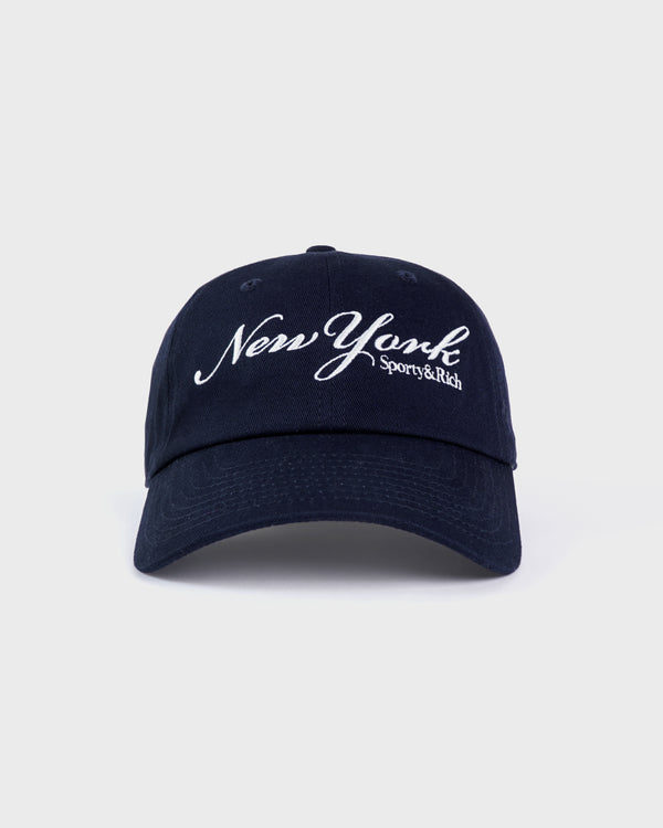 sporty & rich New York Hat - Navy/White