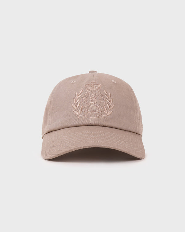 sporty & rich NY Crest Hat - British Tan