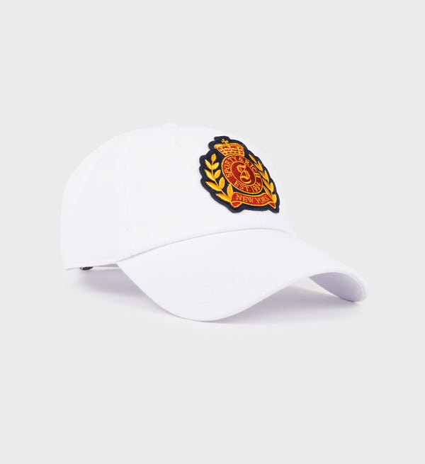 Sporty & Rich NY Crest Hat - White