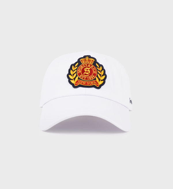 sporty & rich NY Crest Hat - White