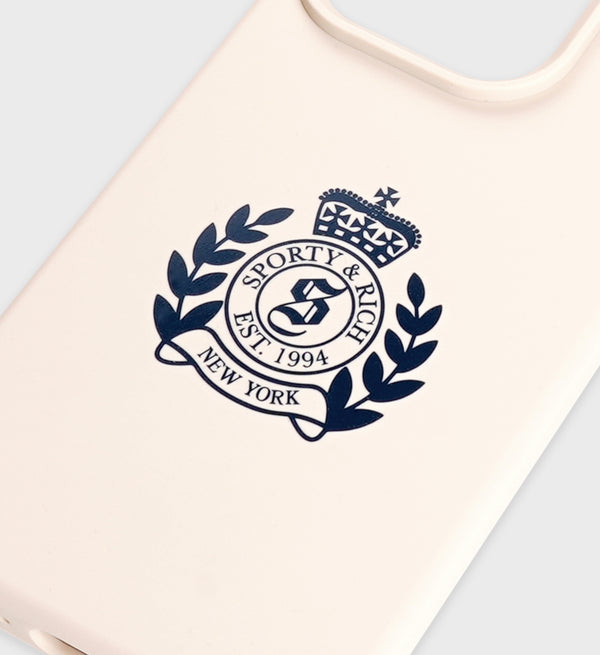 Sporty & Rich NY Crest IPhone Case - Cream