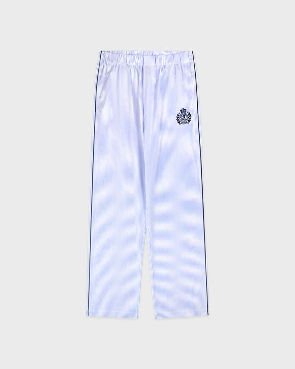 sporty & rich NY Crest Pyjama Pants - Blue Stripe