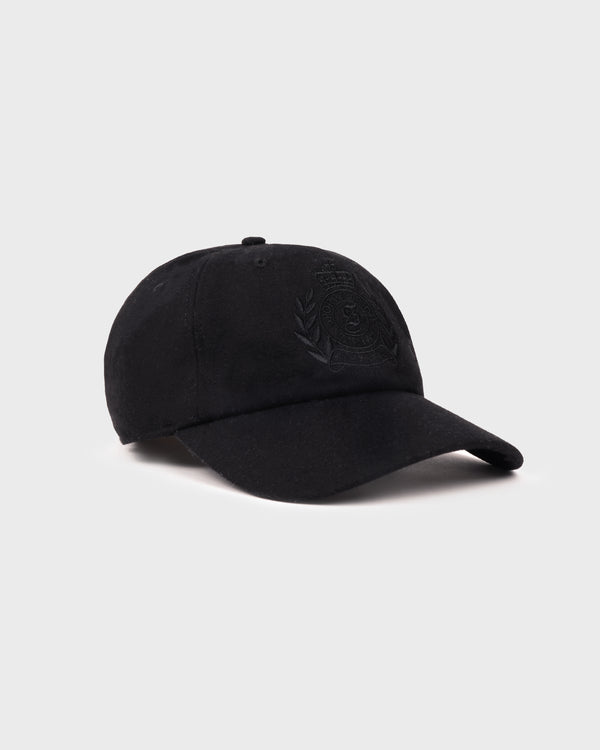 Sporty & Rich NY Crest Wool Hat - Black